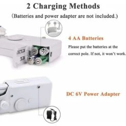 Macchina Da Cucire Portatile, Mini Macchina Da Cucire Manuale Per Cucire Vestiti Riparazione Rapida Con 15 Accessori -Elettrodomestici Negozio 63849468 3