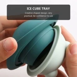 Stampi In Silicone Per Palline Di Ghiaccio Stampo Per Ghiaccio A Sfera Vassoi Per Cubetti Di Ghiaccio Creatore Di Sfere Di Ghiaccio Per Cocktail Di Whisky Blu Bourbon -Elettrodomestici Negozio 63849746 3