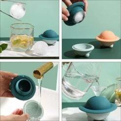 Stampi In Silicone Per Palline Di Ghiaccio Stampo Per Ghiaccio A Sfera Vassoi Per Cubetti Di Ghiaccio Creatore Di Sfere Di Ghiaccio Per Cocktail Di Whisky Blu Bourbon -Elettrodomestici Negozio 63849746 4