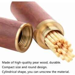 Scatola Per Aghi Scatola In Legno, 2 Pezzi Porta Aghi In Legno Scatole Per Aghi Da Cucire Mini Scatola Universale Per Aghi Da Cucire Per La Conservazione Dell'ago, Stoccaggio Per Stuzzicadenti -Elettrodomestici Negozio 63853738 4