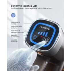 HONITURE S11 Scopa Elettrica Senza Fili,33Kpa/400W Aspirapolvere Senza Fili Potente Con Display Touch E LED,Prevenire L'avvolgimento Dei Capelli,Aspiratore Senza Filo Per Peli Animali -Elettrodomestici Negozio 63921489 3