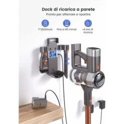 HONITURE S11 Scopa Elettrica Senza Fili,33Kpa/400W Aspirapolvere Senza Fili Potente Con Display Touch E LED,Prevenire L'avvolgimento Dei Capelli,Aspiratore Senza Filo Per Peli Animali -Elettrodomestici Negozio 63921489 5