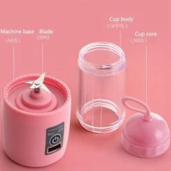 MINI FRULLATORE PORTATILE DA VIAGGIO SUCCO DI FRUTTA MIXER FRULLATI 1500 MAh -Elettrodomestici Negozio 64003350 4