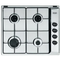 Delonghi YAL 46 ASV Piano Cottura Gas 4 Fornelli 58 Cm Acciaio Inossidabile