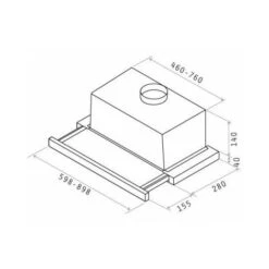 Elica ELITE 14 LUX GRIX/A/60 Cappa A Incasso 60 Cm Argento, Acciaio Inossidabile -Elettrodomestici Negozio 64504738 4