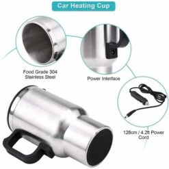 Kueatily Tazza Riscaldante Per Auto, Tazza Riscaldante Da Viaggio In Acciaio Inossidabile, Tazza Da Caffè Riscaldante Elettrica Per Acqua, Caffè, Latte E Tè Con Caricatore, 450 Ml 10 Kueatily Tazza Riscaldante Per Auto, Tazza Riscaldante Da Viaggio In Acciaio Inossidabile, Tazza Da Caffè Riscaldante Elettrica Per Acqua, Caffè, Latte E Tè Con Caricatore, 450 Ml -Elettrodomestici Negozio 64662696 4