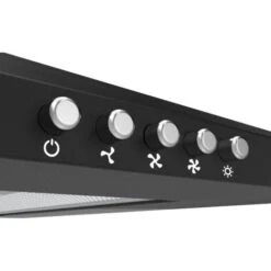 CIARRA 90cm Cappa A Parete Piramide 201BK90 - 350m³/h 3 Velocità Regolabili Silenziosa Con Filtri Rimovibili E Lavabili Nero -Elettrodomestici Negozio 64996423 5