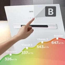 CIARRA Cappa Aspirante Controllo WiFi APP CD6736GS - Bianco, 3 Velocità, 750 M³/h, Controllo APP, 60 Cm, Filtro In Alluminio, Facile Da Pulire 9 CIARRA Cappa Aspirante Controllo WiFi APP CD6736GS - Bianco, 3 Velocità, 750 M³/h, Controllo APP, 60 Cm, Filtro In Alluminio, Facile Da Pulire -Elettrodomestici Negozio 64996432 3