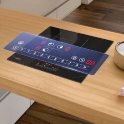 CIARRA - Piano Cottura A Induzione Incasso 3 Zone Con Boost - 6200 W Totali - Controllo Touch - Funzione Di Sicurezza - Colore Nero -Elettrodomestici Negozio 64996440 3