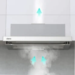 Cappa Telescopica Sottopensile Ciarra 60 Cm Con 2 Velocità - Design Scorrevole In Acciaio Inox -Elettrodomestici Negozio 64996457 3