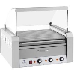 Cuoci Hot Dog Macchina Professionale Acciaio Inox Vetro Temperato 11 Rulli 2600W -Elettrodomestici Negozio 65341105 5