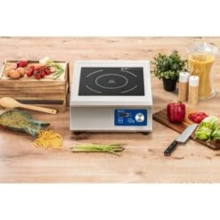 Piastra A Induzione Fornello Piano Induzione Portatile Con Timer 60-240 °C ⌀33cm -Elettrodomestici Negozio 65341805 3