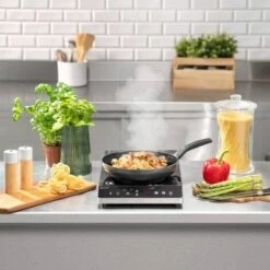 Piastra A Induzione Portatile Fornello Piano Cottura Induzione 60-240 °C 2x22 Cm 8 Piastra A Induzione Portatile Fornello Piano Cottura Induzione 60-240 °C 2x22 Cm -Elettrodomestici Negozio 65342013 3