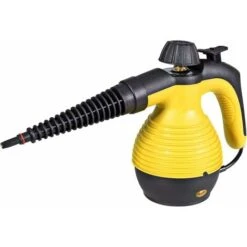 RELAX4LIFE Pulitore A Vapore Professionale E Portatile Con 9 Accessori Diversi, Macchina Elettrica Del Vapore Con Funzione Di Sterilizzazione, Multiuso Per Finestre, Tappeti E Pavimento (Giallo) -Elettrodomestici Negozio 67415217 3