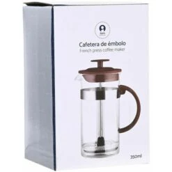Caffettiera A Stantuffo DKD Home Decor 16 X 9 X 18,5 Cm Marrone Trasparente Acciaio Inossidabile 350 Ml Vetro Borosilicato 8 Caffettiera A Stantuffo DKD Home Decor 16 X 9 X 18,5 Cm Marrone Trasparente Acciaio Inossidabile 350 Ml Vetro Borosilicato -Elettrodomestici Negozio 68542508 3
