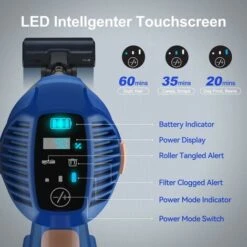 Aspirapolvere A Batteria Yisora 25 KPA, Aspirapolvere 2 In 1, Aspirapolvere A Sacco E Senza Fili, Display A LED, Motore Brushless Da 265 W Fino A 60 Minuti, Aspirapolvere Senza Sacchetto Per Tappeti, Pavimenti, Peli Di Animali Domestici 10 Aspirapolvere A Batteria Yisora 25 KPA, Aspirapolvere 2 In 1, Aspirapolvere A Sacco E Senza Fili, Display A LED, Motore Brushless Da 265 W Fino A 60 Minuti, Aspirapolvere Senza Sacchetto Per Tappeti, Pavimenti, Peli Di Animali Domestici -Elettrodomestici Negozio 70128548 4