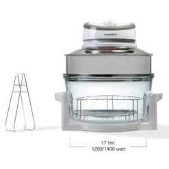 PremierTech PT-FA12 Forno Alogeno Ad Aria Ventilato 17 Litri 1400 Watt Cuoce Senza Olio -Elettrodomestici Negozio 70294352 4