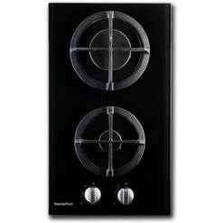 PremierTech PC2G30V Piano Cottura A Gas 2 Fuochi 30cm Vetro