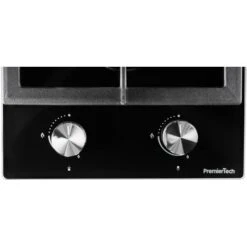 PremierTech PC302G Piano Cottura A Gas Domino 2 Fuochi 30cm Vetro Nero -Elettrodomestici Negozio 70294394 4