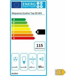 Cappa Classica Mepamsa ECOLINE V3 BLAN 300 M3/h Bianco -Elettrodomestici Negozio 70325591 3