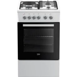 Fornello Combinato Da 60 Litri 4 Fuochi Bianco - Fss53000dw - Beko