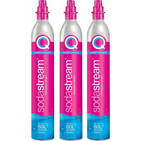 Set Di 3 Bombole Di Gas Co2 Ad Attacco Rapido 60l Per Gassificatore - 3 X Cylindre Quick Connect - Sodastream 3 Set Di 3 Bombole Di Gas Co2 Ad Attacco Rapido 60l Per Gassificatore - 3 X Cylindre Quick Connect - Sodastream
