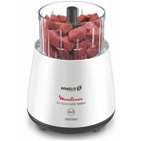 Mini Tritatutto 0,5l 1000w Bianco - Dpa110 - Moulinex 4 Mini Tritatutto 0,5l 1000w Bianco - Dpa110 - Moulinex - immagine 2