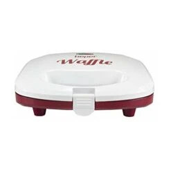 Beper BT.602H Piastra Per Waffle,780 Watt,Piastra Antiaderente,2 Spie Luminose,Avvolgicavo,piedini Antiscivolo ,Bianco E Rosso -Elettrodomestici Negozio 70699023 3