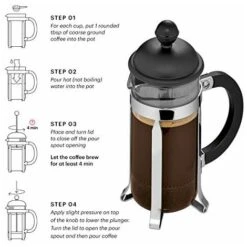 Bodum  Caffettiera  Caffettiera A Pistone Tazze, Vetro, Bianco, 0.35 L -Elettrodomestici Negozio 70754273 4