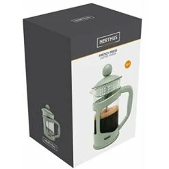 Nerthus FIH 794 Caffettiera Francese A Pistone, PP/Vetro Borosilicato/SS, VERDE, 350 Ml -Elettrodomestici Negozio 70797688 3