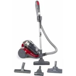 Hoover RC81 RC25 Traino Senza Sacco Reactiv, Contenitore Di 2 Litri, 800 Watt, Rosso