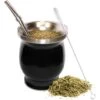 Bombilla Calabash Mate Kit Per Yerba Mate E Spazzola Per Bottiglie - Contiene 1 Tazza 1 Cannuccia Filtrante In Acciaio Inossidabile Di Alta Qualità 1 Spazzola Per La Pulizia 3 Ebook Gratuiti