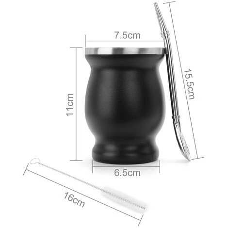 Bombilla Calabash Mate Kit Per Yerba Mate E Spazzola Per Bottiglie - Contiene 1 Tazza 1 Cannuccia Filtrante In Acciaio Inossidabile Di Alta Qualità 1 Spazzola Per La Pulizia 3 Ebook Gratuiti 4 Bombilla Calabash Mate Kit Per Yerba Mate E Spazzola Per Bottiglie - Contiene 1 Tazza 1 Cannuccia Filtrante In Acciaio Inossidabile Di Alta Qualità 1 Spazzola Per La Pulizia 3 Ebook Gratuiti - immagine 2