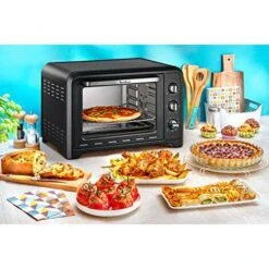 Moulinex Optimo Forno Elettrico 39 L Nero Calore Girevole 6 Modalità Di Cottura Pizza Pane Torte Pasticcerie 2000 W Termostato 240° Funzione Scongelamento OX487810 -Elettrodomestici Negozio 70870939 3