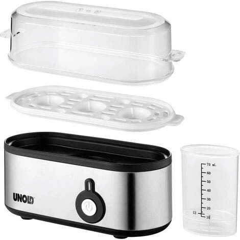 Unold Mini Cuociuova Acciaio Inox, Nero 4 Unold Mini Cuociuova Acciaio Inox, Nero - immagine 2