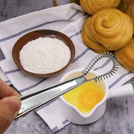 Acciaio Inossidabile Manuale Per Montare La Panna E L'impasto Piccolo Strumento Di Cottura Miele Bastoncino Per Miele Cucchiaio Di Miele Caricato A Molla Frullino Per Le Uova Mixer Per Bevande Frullin 4 Acciaio Inossidabile Manuale Per Montare La Panna E L'impasto Piccolo Strumento Di Cottura Miele Bastoncino Per Miele Cucchiaio Di Miele Caricato A Molla Frullino Per Le Uova Mixer Per Bevande Frullin - immagine 2