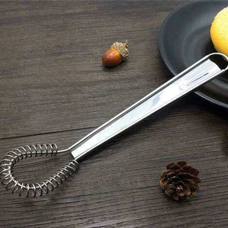 Acciaio Inossidabile Manuale Per Montare La Panna E L'impasto Piccolo Strumento Di Cottura Miele Bastoncino Per Miele Cucchiaio Di Miele Caricato A Molla Frullino Per Le Uova Mixer Per Bevande Frullin 5 Acciaio Inossidabile Manuale Per Montare La Panna E L'impasto Piccolo Strumento Di Cottura Miele Bastoncino Per Miele Cucchiaio Di Miele Caricato A Molla Frullino Per Le Uova Mixer Per Bevande Frullin - immagine 3