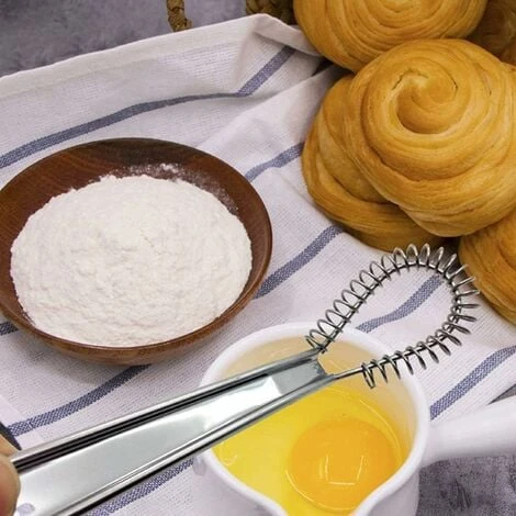 Acciaio Inossidabile Manuale Per Montare La Panna E L'impasto Piccolo Strumento Di Cottura Miele Bastoncino Per Miele Cucchiaio Di Miele Caricato A Molla Frullino Per Le Uova Mixer Per Bevande Frullin 6 Acciaio Inossidabile Manuale Per Montare La Panna E L'impasto Piccolo Strumento Di Cottura Miele Bastoncino Per Miele Cucchiaio Di Miele Caricato A Molla Frullino Per Le Uova Mixer Per Bevande Frullin - immagine 4