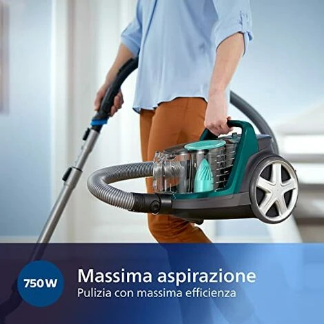 Philips 5000 Series Aspirapolvere Senza Sacco - 900W, Con Filtro Allergy E Spazzola Triactive (FC9555/09) 5 Philips 5000 Series Aspirapolvere Senza Sacco - 900W, Con Filtro Allergy E Spazzola Triactive (FC9555/09) - immagine 3