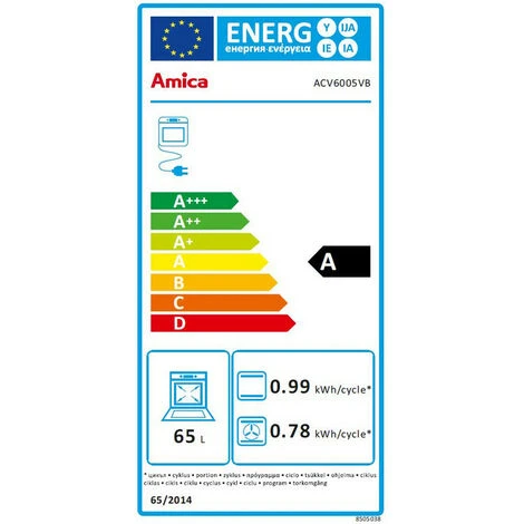 Cucina In Vetroceramica 65l 4 Fuochi Bianco - Acv6005b - Amica 4 Cucina In Vetroceramica 65l 4 Fuochi Bianco - Acv6005b - Amica - immagine 2