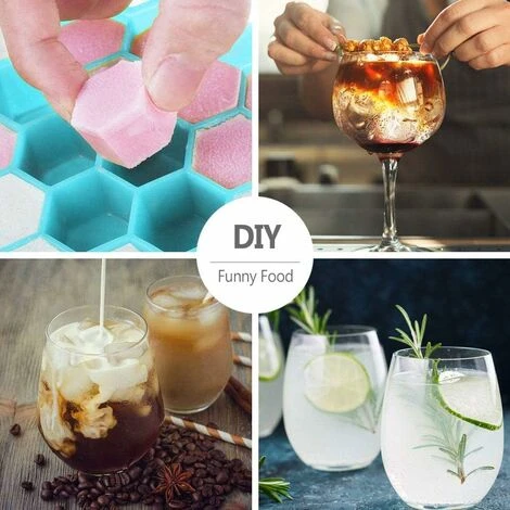 Confezione Da 2 Vassoi Per Cubetti Di Ghiaccio Flessibili In Silicone Con Coperchio, Vassoi Per Cubetti Di Ghiaccio Flessibili Impilabili E Sicuri 7 Confezione Da 2 Vassoi Per Cubetti Di Ghiaccio Flessibili In Silicone Con Coperchio, Vassoi Per Cubetti Di Ghiaccio Flessibili Impilabili E Sicuri - immagine 5