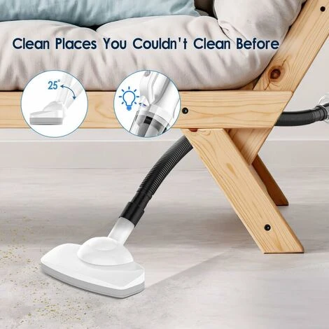 Aspirapolvere A Stick Senza Sacchetto Senza Fili 12000Pa Con Luce LED Anteriore 6000mAh Autonomia Della Batteria 30 Min Carica 4-5h 4 Aspirapolvere A Stick Senza Sacchetto Senza Fili 12000Pa Con Luce LED Anteriore 6000mAh Autonomia Della Batteria 30 Min Carica 4-5h - immagine 2