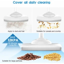 Aspirapolvere A Stick Senza Sacchetto Senza Fili 12000Pa Con Luce LED Anteriore 6000mAh Autonomia Della Batteria 30 Min Carica 4-5h 10 Aspirapolvere A Stick Senza Sacchetto Senza Fili 12000Pa Con Luce LED Anteriore 6000mAh Autonomia Della Batteria 30 Min Carica 4-5h -Elettrodomestici Negozio 72178591 4