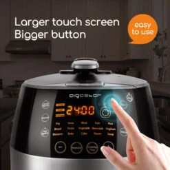 Aigostar Pentola A Pressione Programmabile E Multifunzionale, 7 In 1, Ricetta PDF Online. 5 Litri Con Pentola Interna Antianderente, 900W -Elettrodomestici Negozio 72603459 5