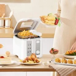 Aigostar Indra 30HEX - Friggitrice 1650Watts, Capacità 2,5Litri Con Finestra, Controllo Di Temperatura, Indicatori Luminasi. BPA Assente -Elettrodomestici Negozio 72603498 3