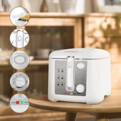 Aigostar Indra 30HEX - Friggitrice 1650Watts, Capacità 2,5Litri Con Finestra, Controllo Di Temperatura, Indicatori Luminasi. BPA Assente -Elettrodomestici Negozio 72603498 5