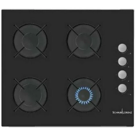 Schaub-Lorenz SSPC604GL Piano Cottura A Gas 4 Zone Comandi Laterali Griglie Smaltate 60 Cm Vetro Nero 3 Schaub-Lorenz SSPC604GL Piano Cottura A Gas 4 Zone Comandi Laterali Griglie Smaltate 60 Cm Vetro Nero