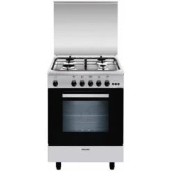 Glem A664VI Libera Installazione Piano Cottura A Gas, Acciaio Inossidabile