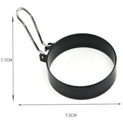 Grandi Anelli Antiaderenti Per Uova Da 7,6 Cm, Set Di 4 Anelli Per Focaccine Rotonde Per Muffin Inglesi, Piastra Da Cucina Per Pancake, Accessori Per Griglia Portatili Per Campeggio, Colazione Al Cope -Elettrodomestici Negozio 73335800 4