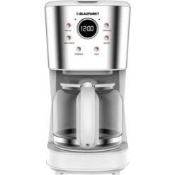 Blaupunkt CMD802WH Macchina Per Il Caffè Bianco, Argento Capacità Tazze14 Caraffa In Vetro, Display, Funzione